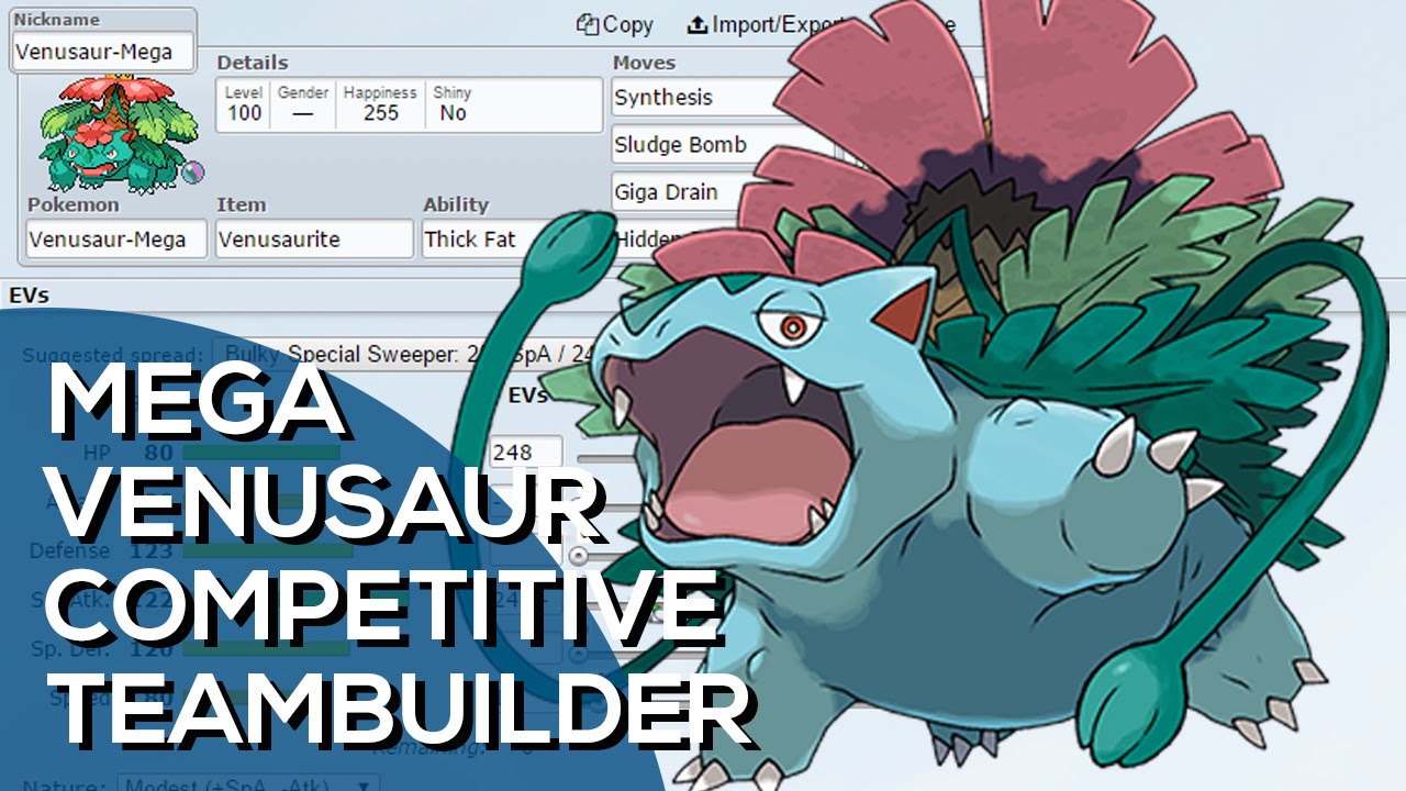 Mega Venusaur Competitive Team Builder W/ Macadii! (Pokemon Showdown ORAS OU)