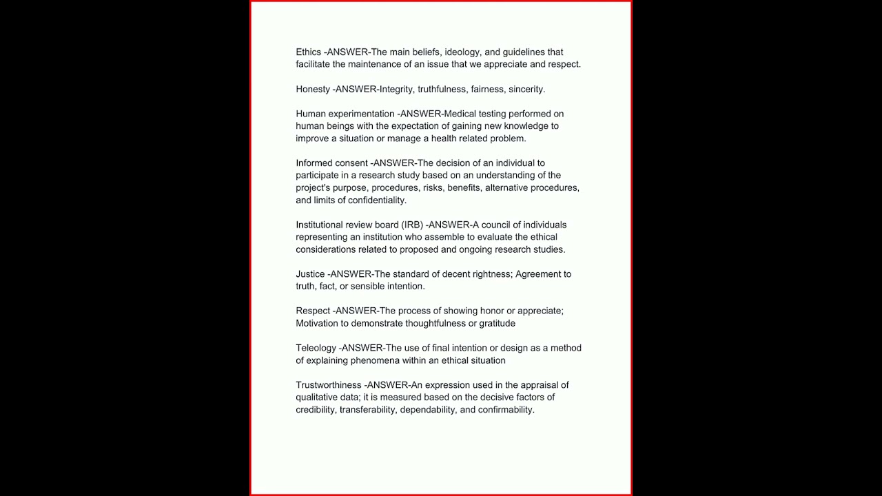 Nursing Research Exam Actual Exam Questions And Correct Answ video