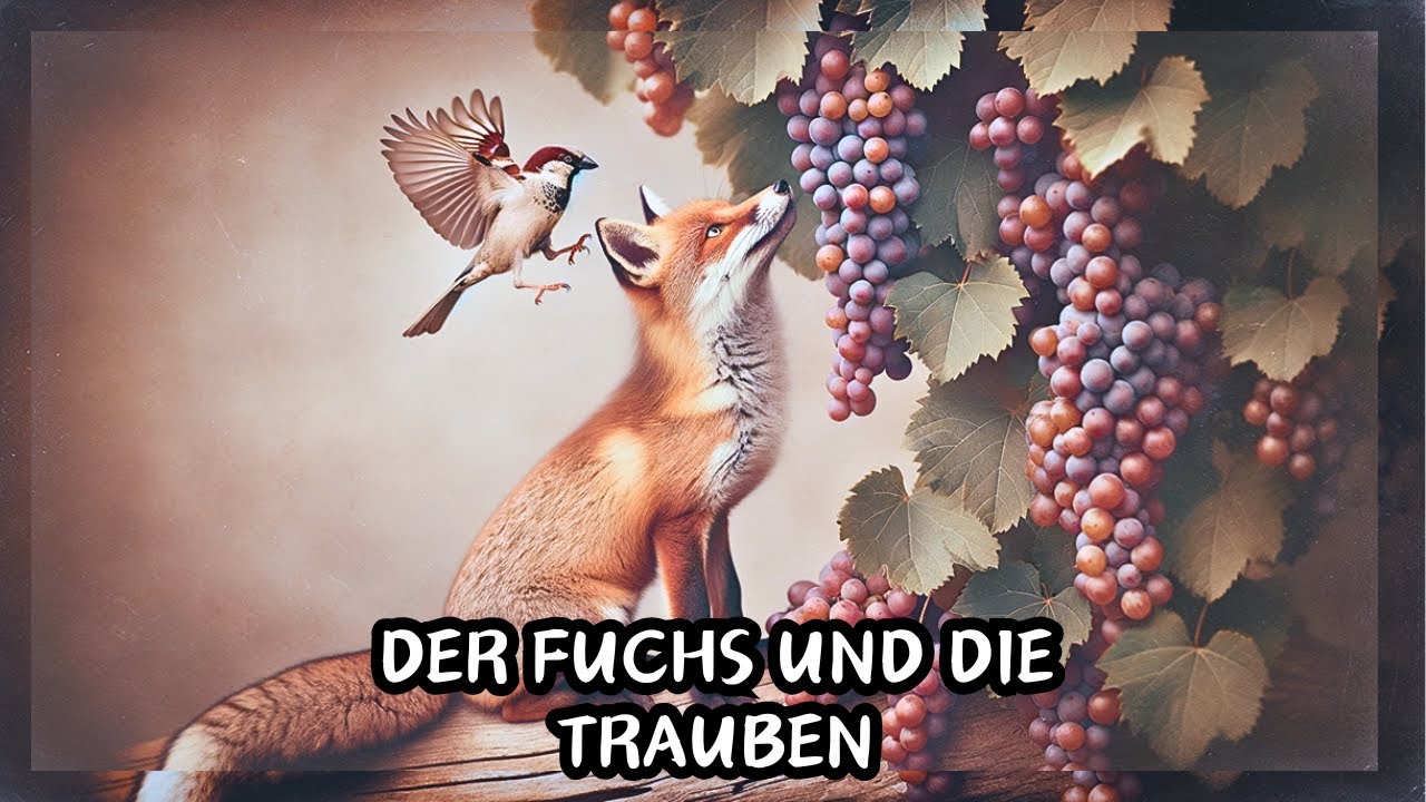 &Auml;sops Fabeln &bull; DER FUCHS UND DIE TRAUBEN