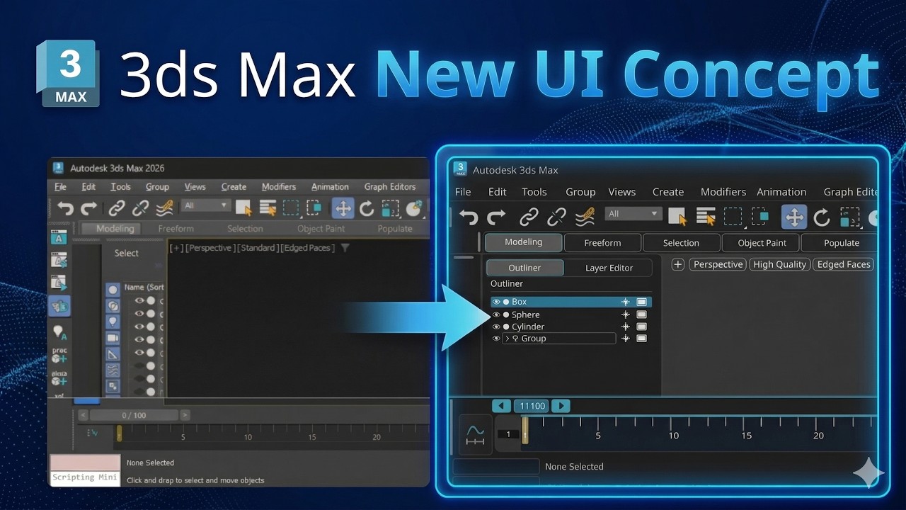 3ds Max New UI Concept