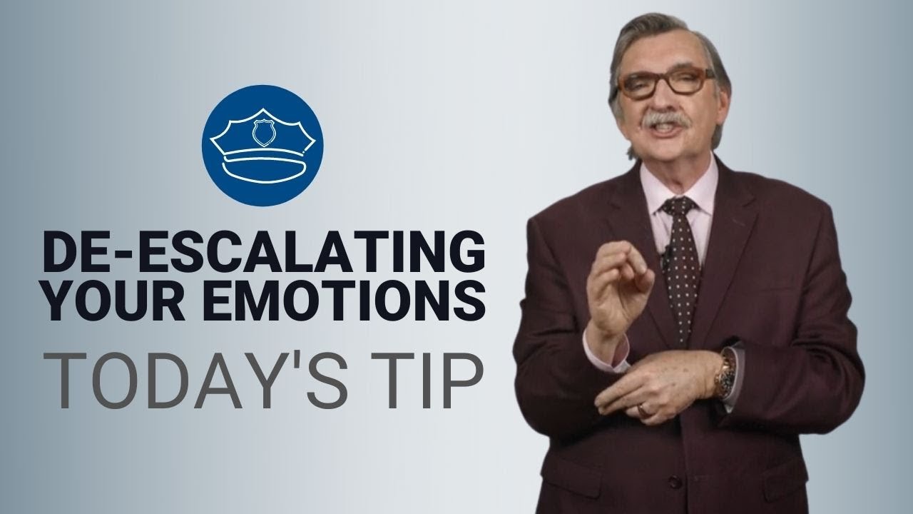 De-Escalating Your Emotions in Law Enforcement - Today's Tip from Lexipol