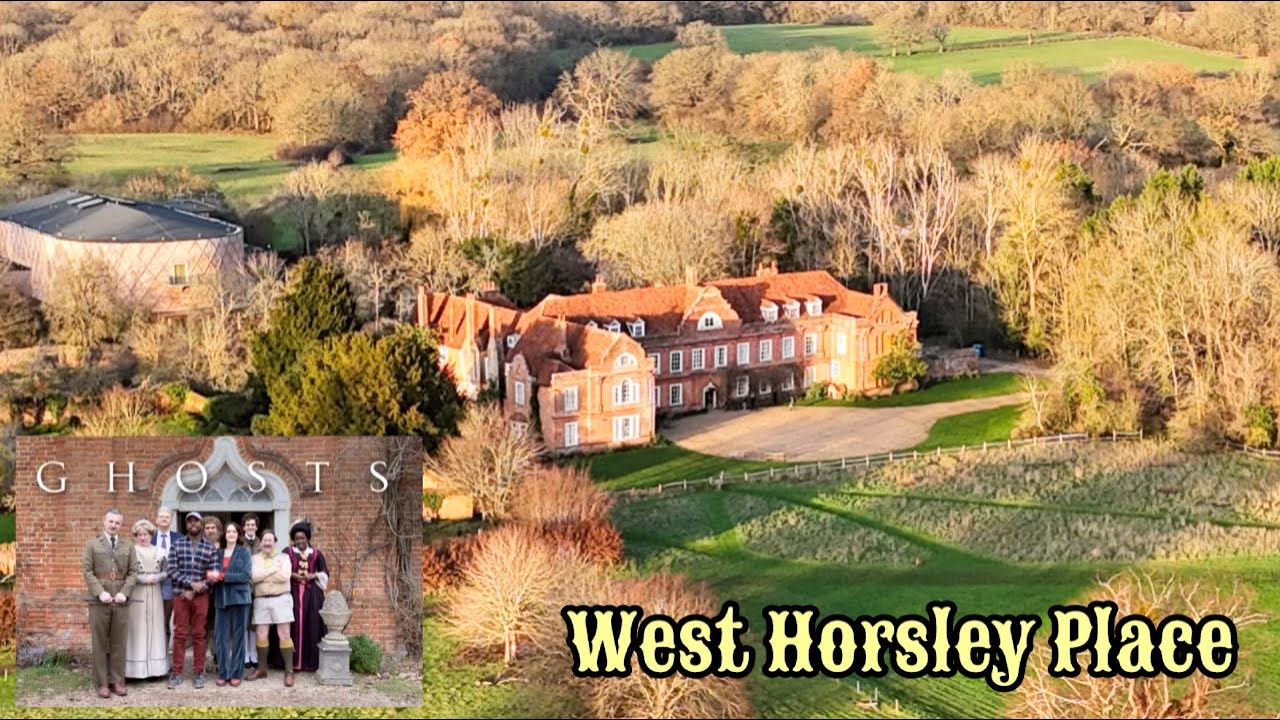 West Horsley Place (aka Button House) #bbcghosts #dronevideo #aerialfootage 