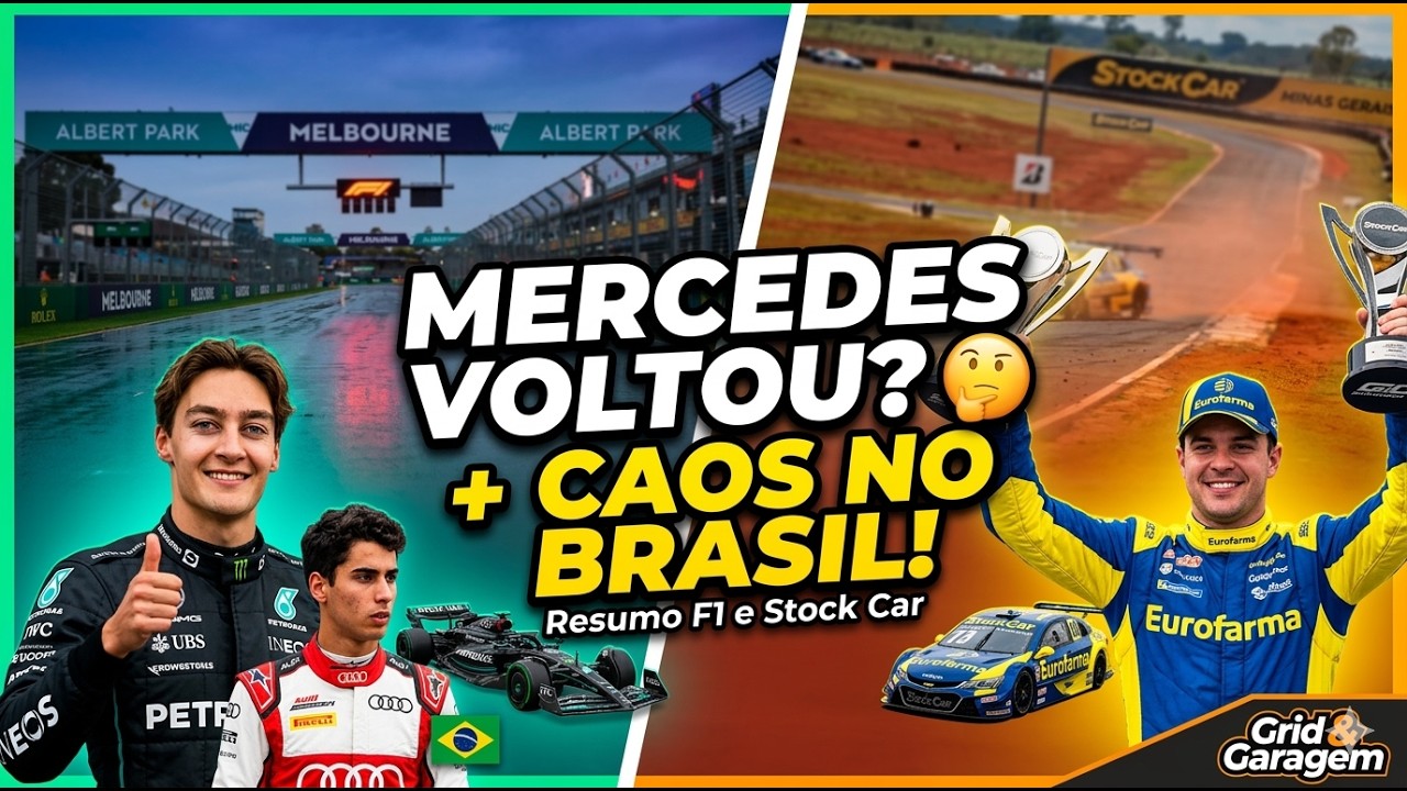 MERCEDES DOUTRINOU NA AUSTRÁLIA! 🇦🇺 + CAOS EM CURVELO NA STOCK CAR 🇧🇷 | Resumo Grid & Garagem