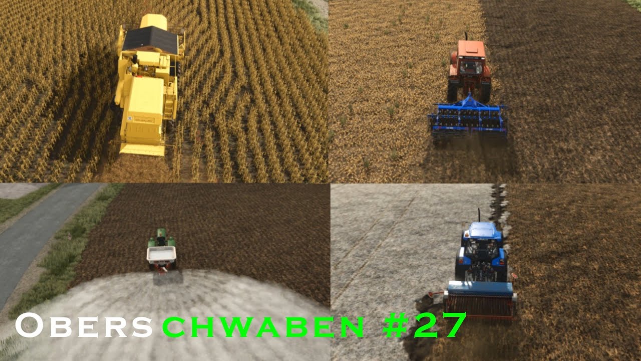 🇩🇪 Harvesting sorgho, cultivating & seeding wheat