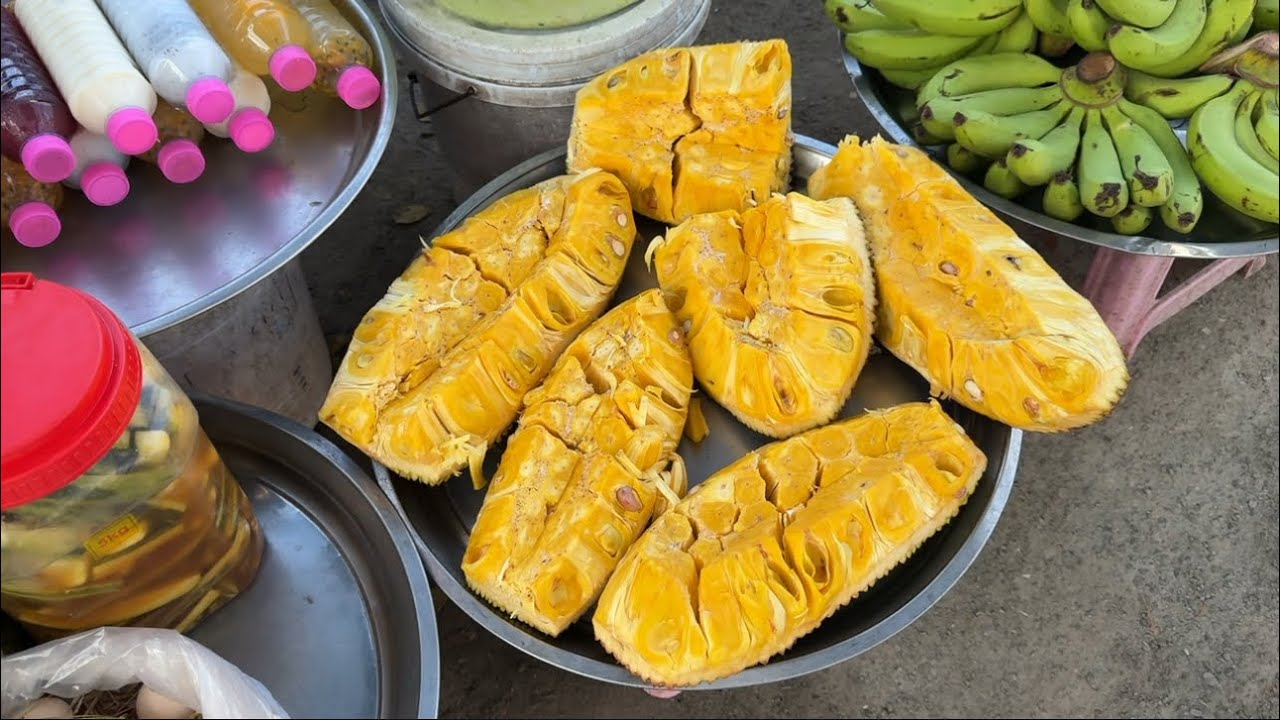 Roadside Market in Kampong Speu Province, Cambodia 