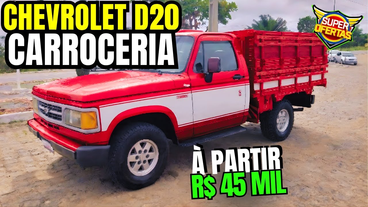 CHEVROLET D20 CARROCERIA de MADEIRA PARTINDO DE 45 MIL #d20 #chevroletd20 #pickup #caminhonete