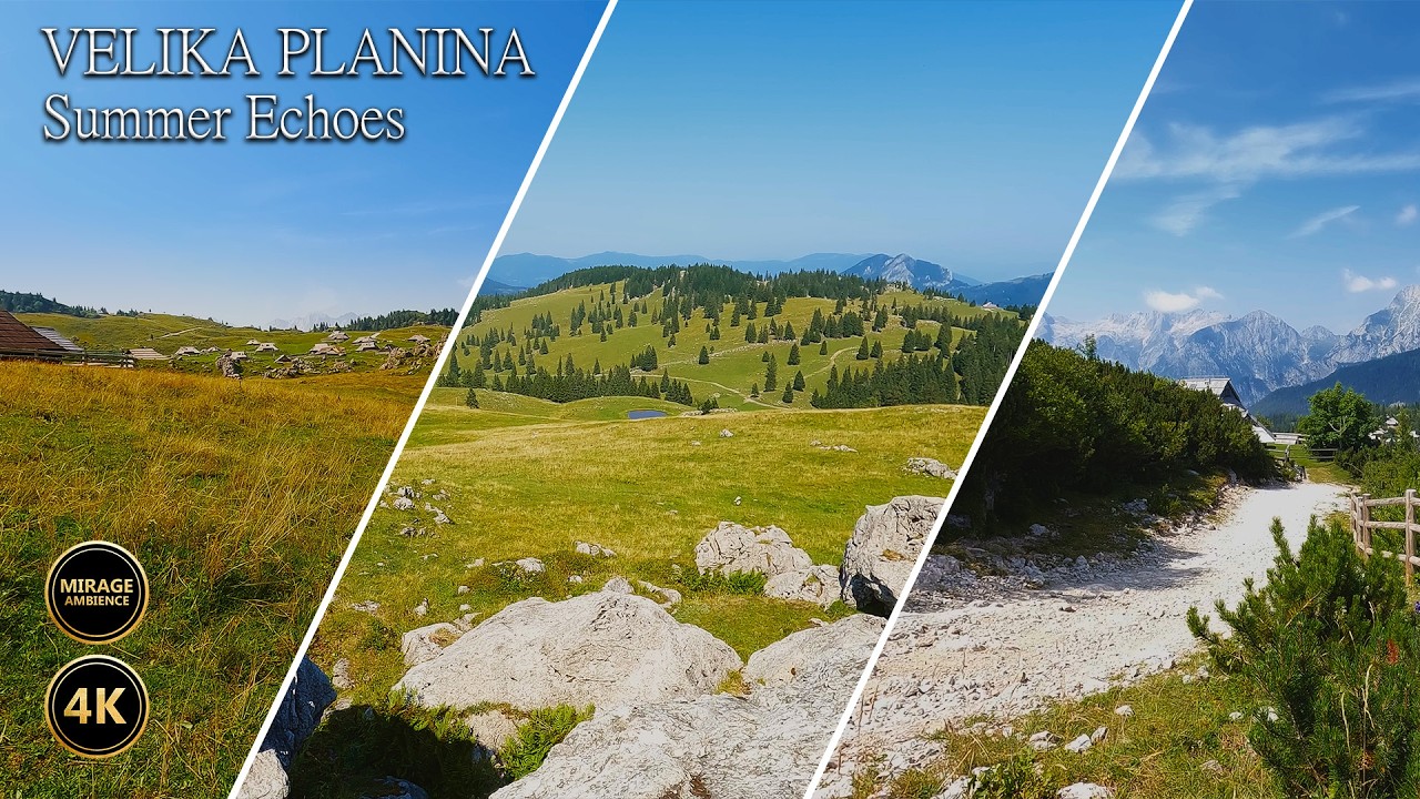 Velika Planina - Slovenia | 4K Summer Alpine Nature Ambience