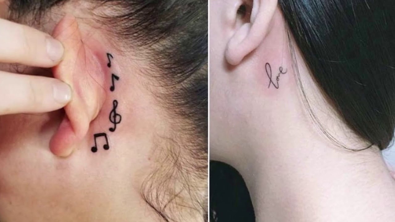 Top 50 Best Behind The Ear Tattoos For Girls