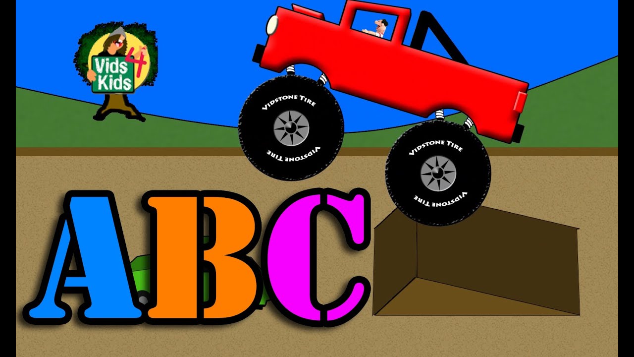 Monster Truck Alphabet - ABCs For Kids