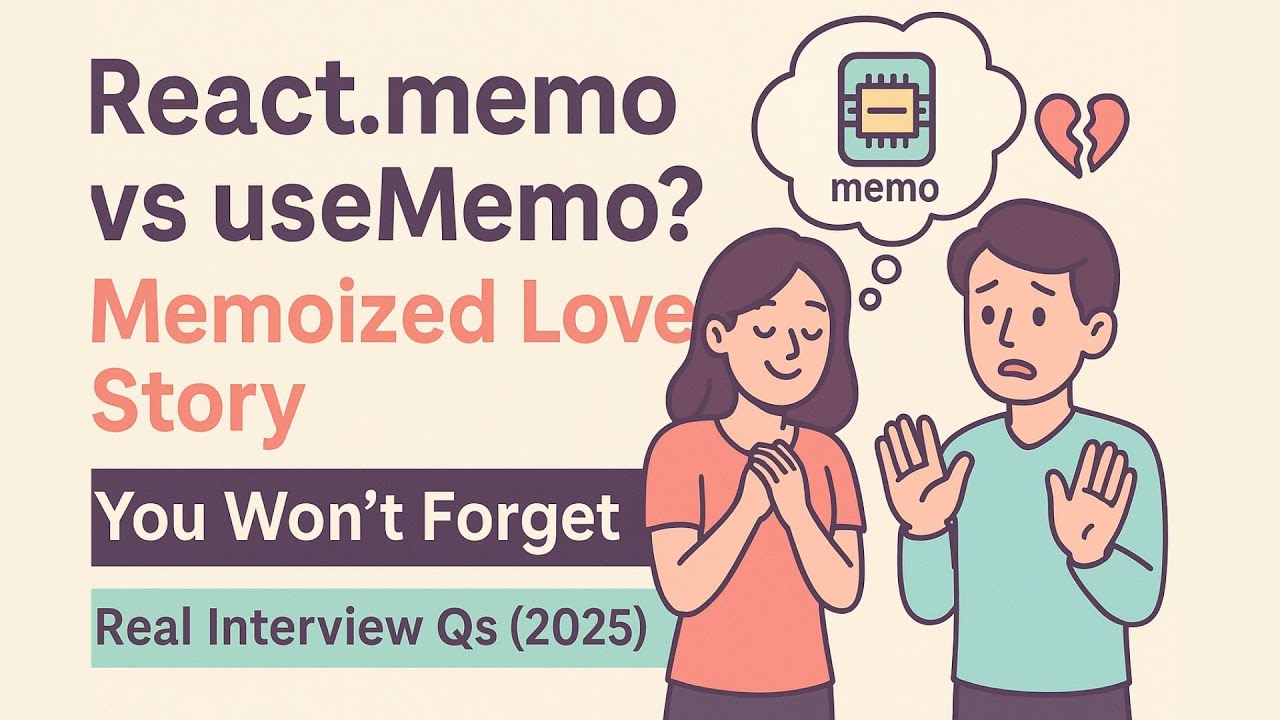 React.memo vs useMemo? Memoized Love Story You Won’t Forget | Real Interview Qs (2025) 🔥