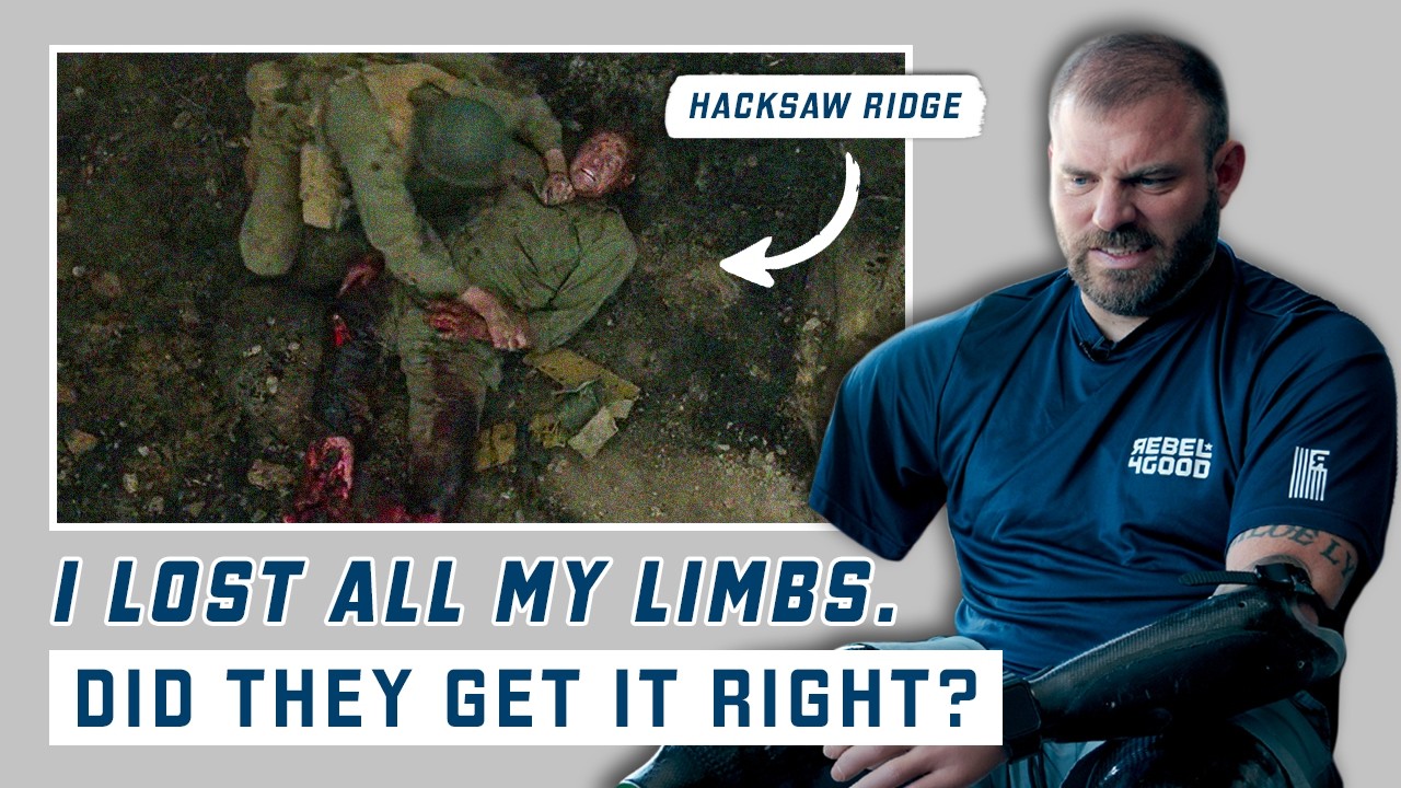 Quadruple Amputee Veteran Reacts to War Movies
