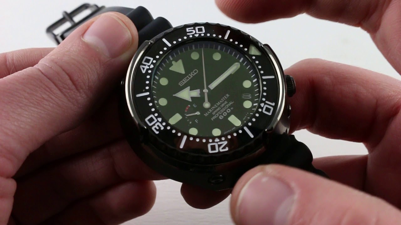 Pre-Owned Seiko Marinemaster Spring Drive Tuna SBDB009 Luxury Watch Review