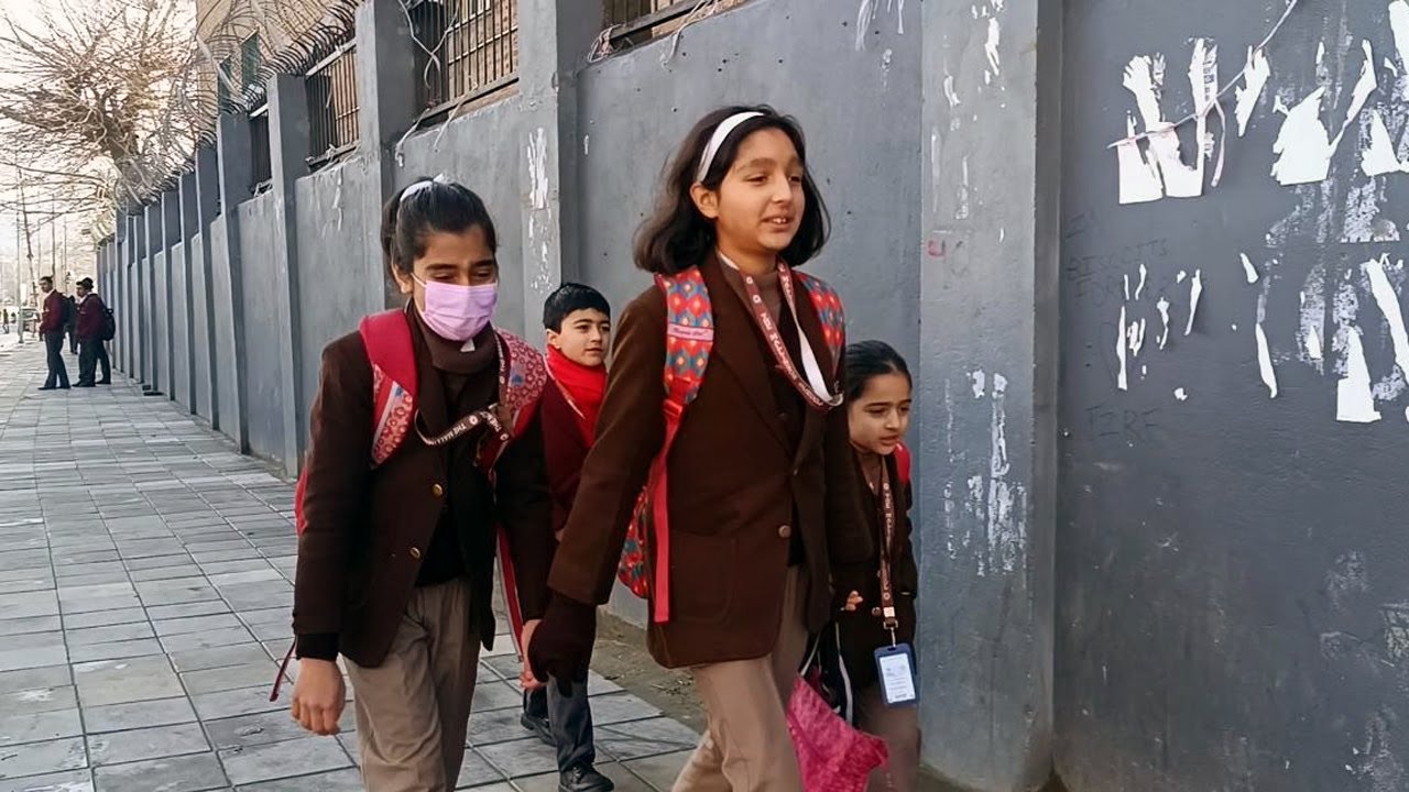 Schools in Kashmir reopen after three-month long winter break