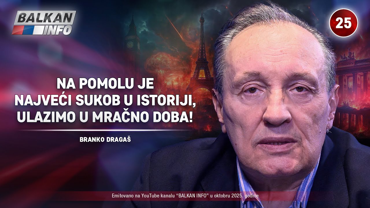 INTERVJU: Branko Draga&scaron; &ndash; Na pomolu je najveći sukob u istoriji, ulazimo u mračno doba! (30.10.2025)