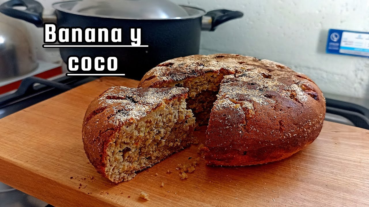 Torta! De plátano y coco facil sin horno 😋