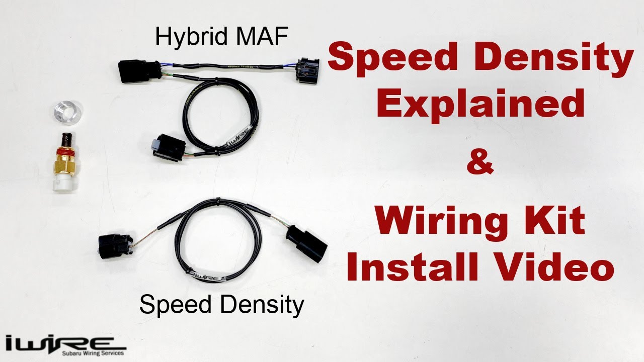 Видео по установке комплекта проводки iWire Speed ​​Density и Hybrid MAF — Subaru Speed ​​Density...