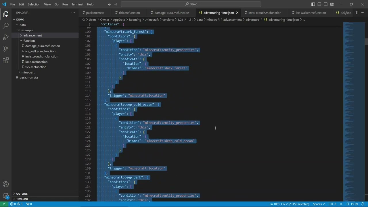 Data pack series episode 2, file structure