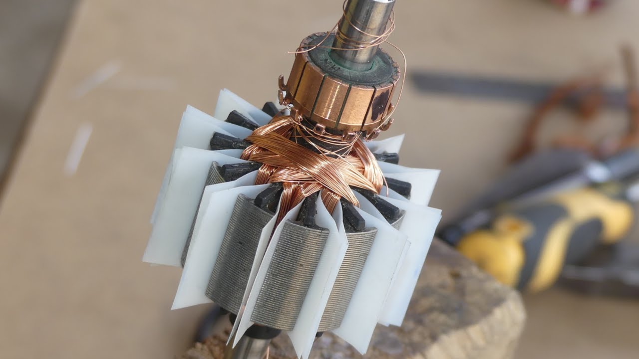 How To Rewind The Armature Of Philips Mj-W176P Juicer/Blender Part 2