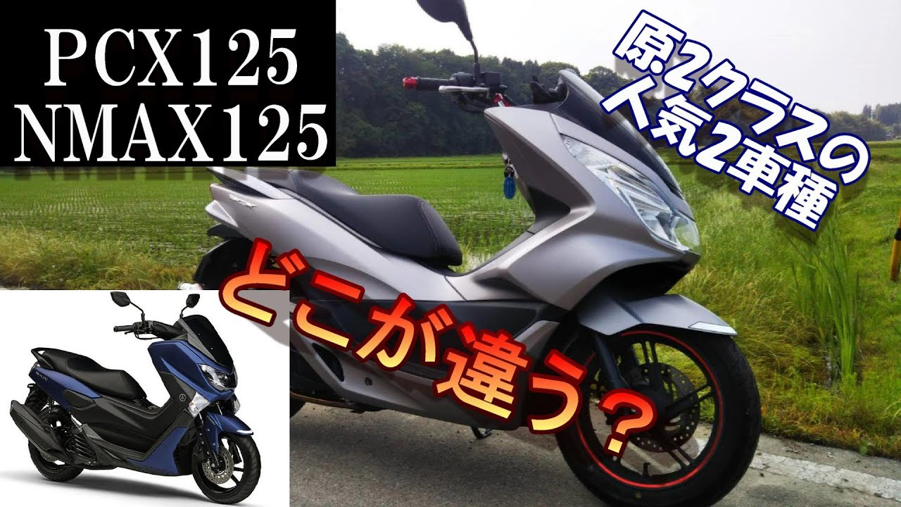「PCX125　NMAX125」125cc大人気スクーター　ＮＭＡＸと迷ってＰＣＸを購入したポイント！　モトブログ＃51