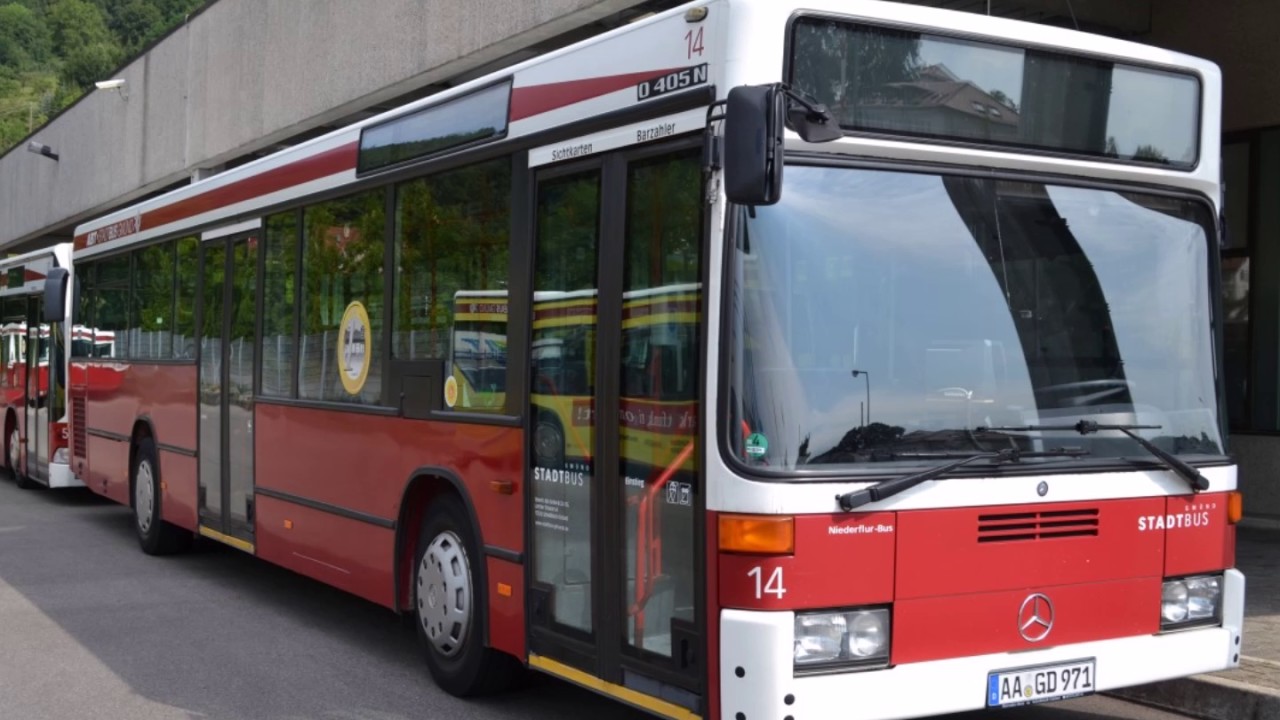 [Sound] Mercedes Benz O405N² mit ZF der Firma Stadtbus Gmünd
