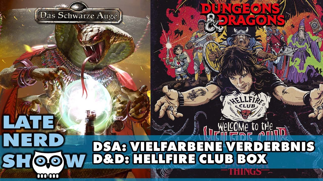 D&D Stranger Things Box Welcome to the Hellfire Club und DSA Skrechu-Anthologie | Reviews