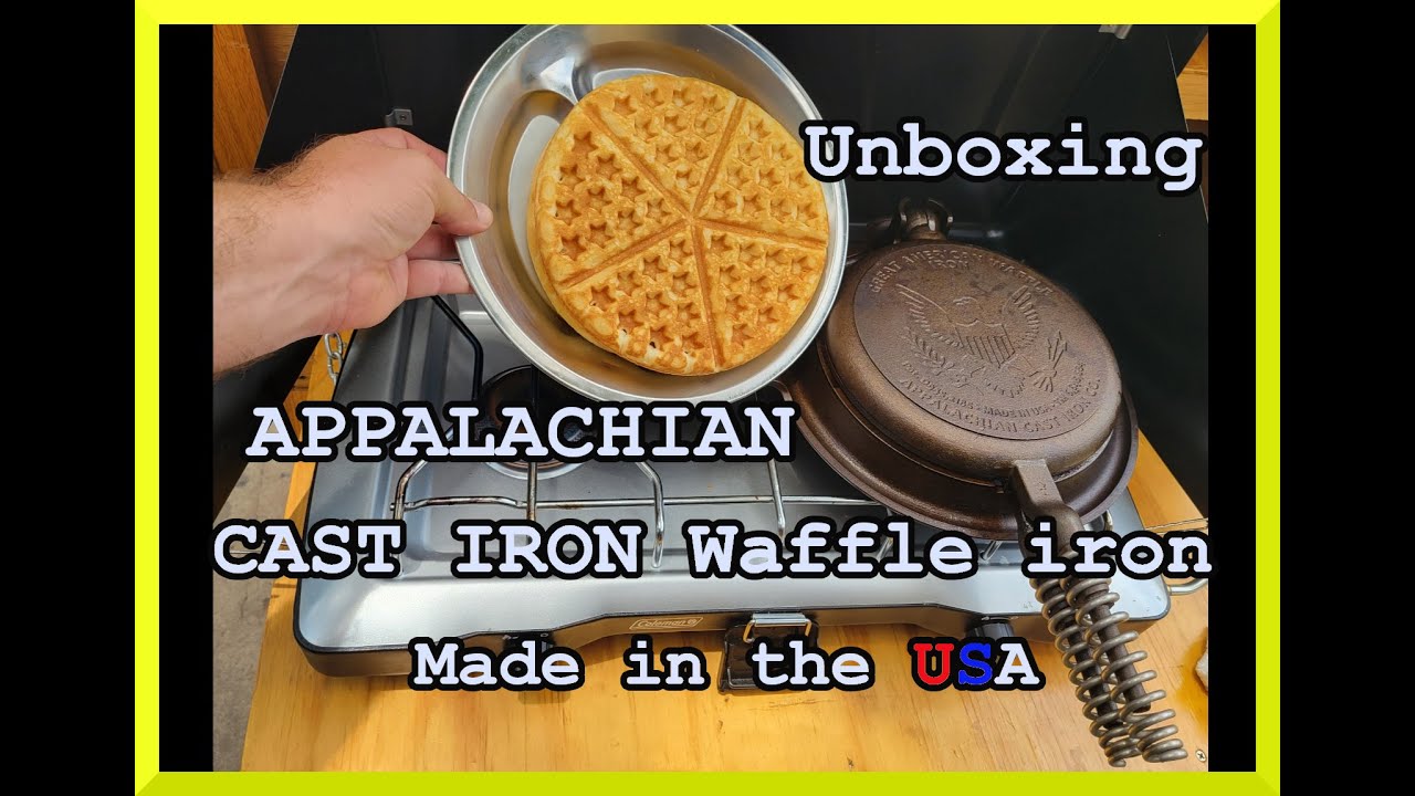 Appalachian cast iron co waffle iron unboxing