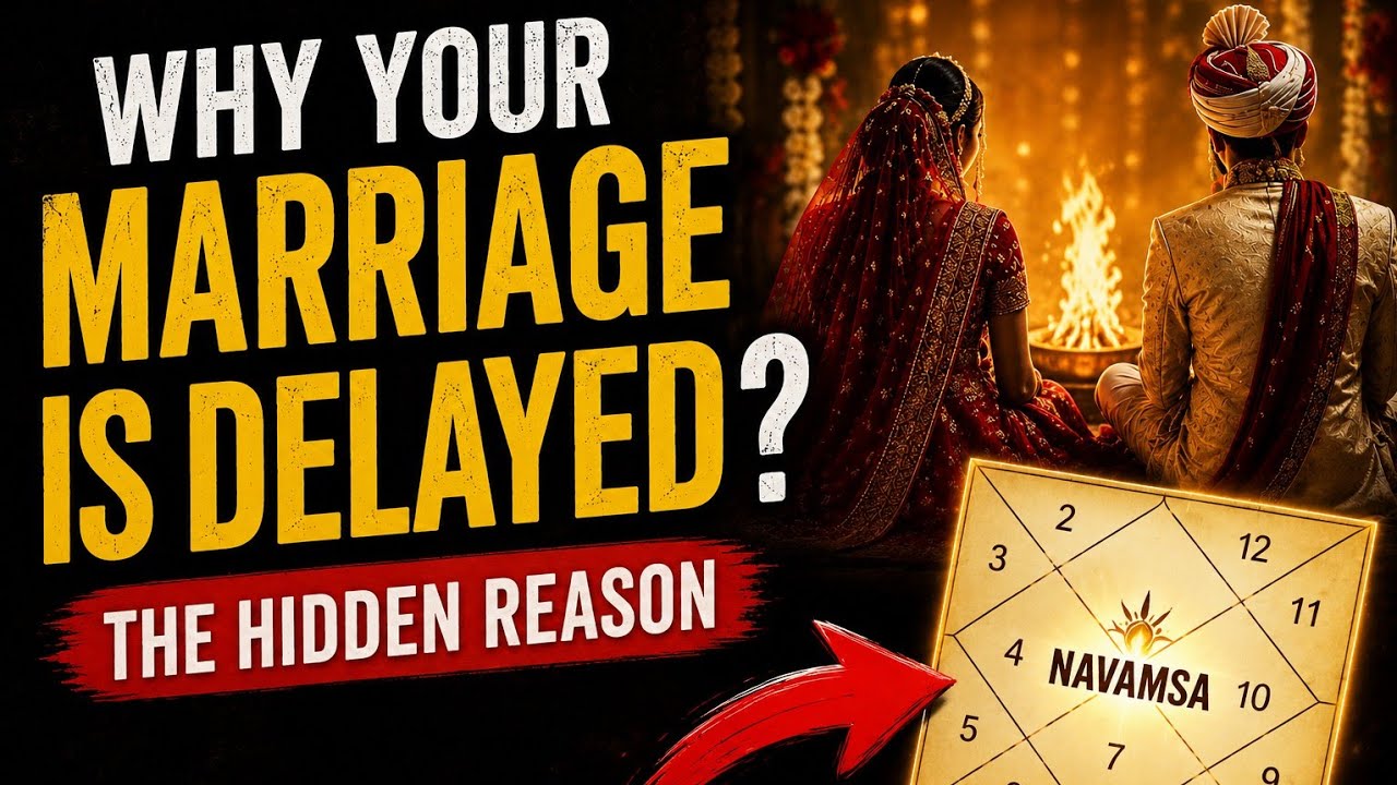 Late Marriage astrology using Navamsa & Upapada Lagna with Example chart -कुंडली से विवाह में देरी