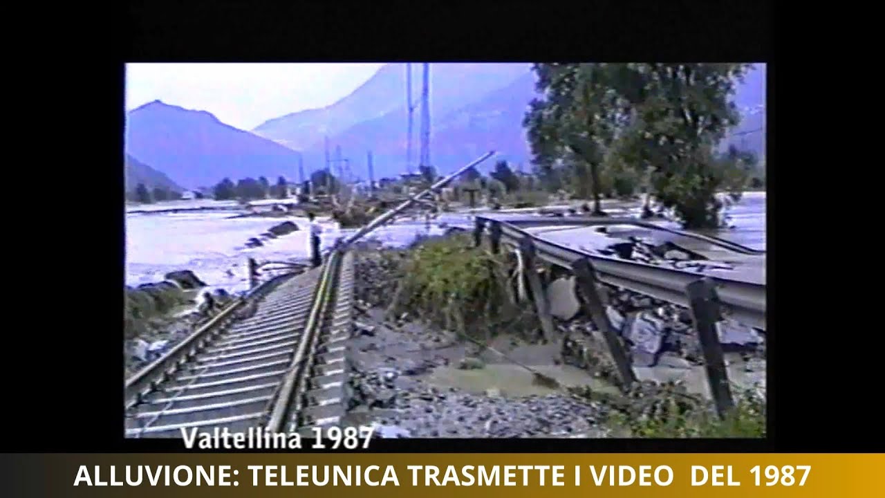 Alluvione: Teleunica trasmette i video del 1987