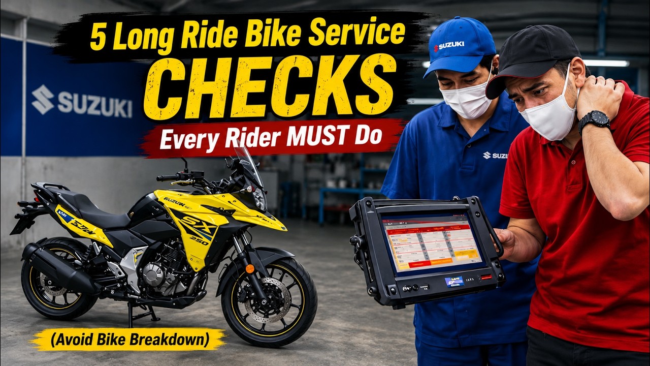 5 Long Ride Bike Service Checks Every Rider MUST Do Avoid Bike Breakdown  V Strom 250