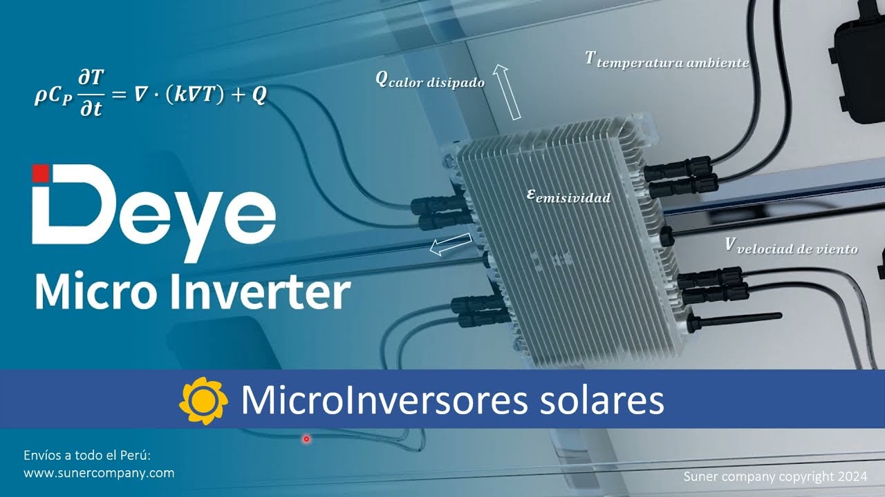 Diseño y calculo caso(1):  Para instalaciones de autoconsumo con MicroInversores, Deye