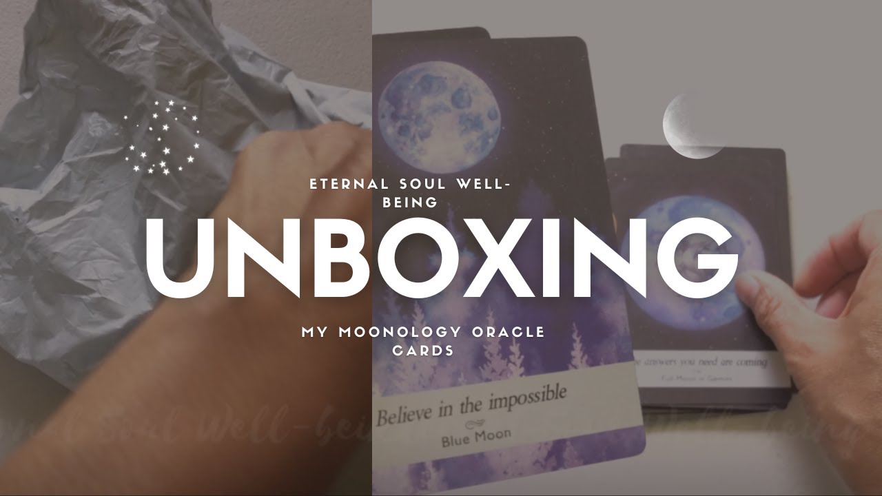 Moonology Oracle Cards Unboxing ASMR 🌙 No Talking #moonologyoraclecards #ASMR  #oraclecards