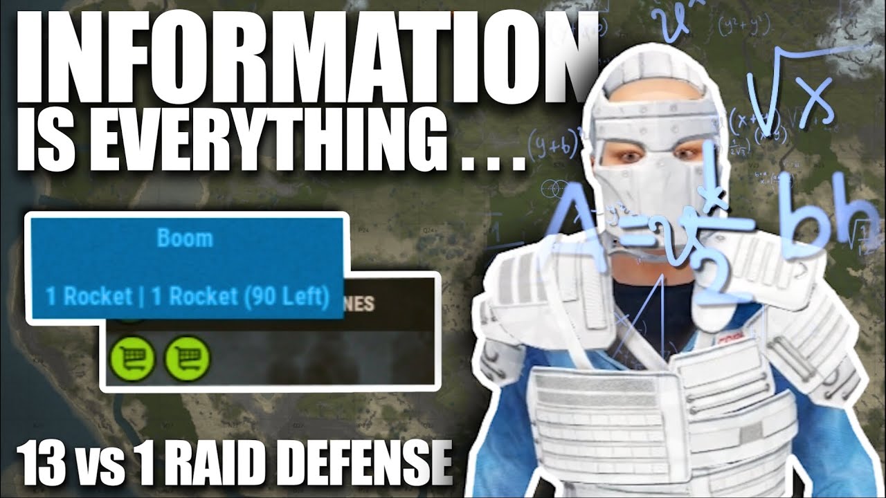 Outsmarting a 13+ Deep Zerg who came to Raid Me in Solo Rust...