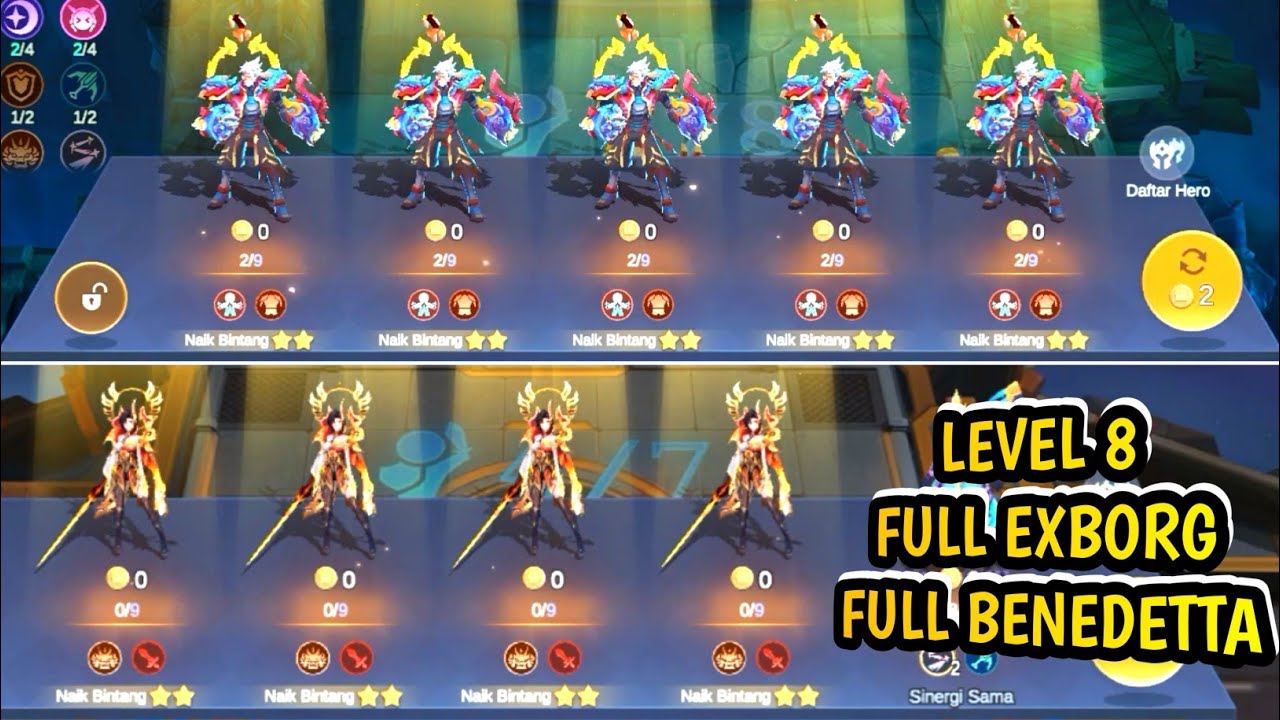 TRIK FULL EXBORG FULL BENEDETTA DILEVEL 8 PAKE COMMANDER VALE TERBARU|100% BERHASIL|MAGIC CHESS GOGO