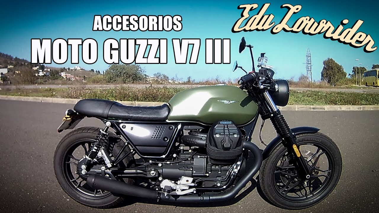Accesorios de mi Moto Guzzi V7 III Stone - Capítulo 5 - EDU LOWRIDER TV