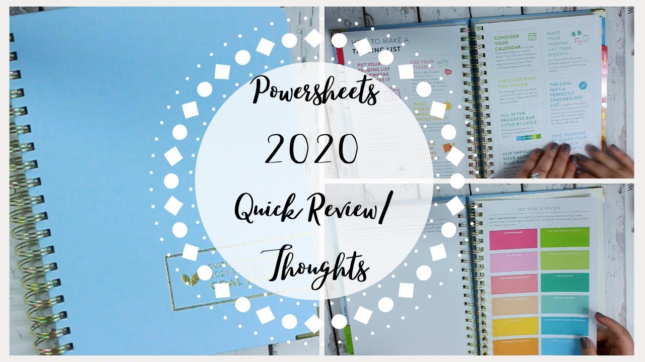 2021 POWERSHEETS || SUPER QUICK REVIEW || LAUNCH DAY ORDER 2020