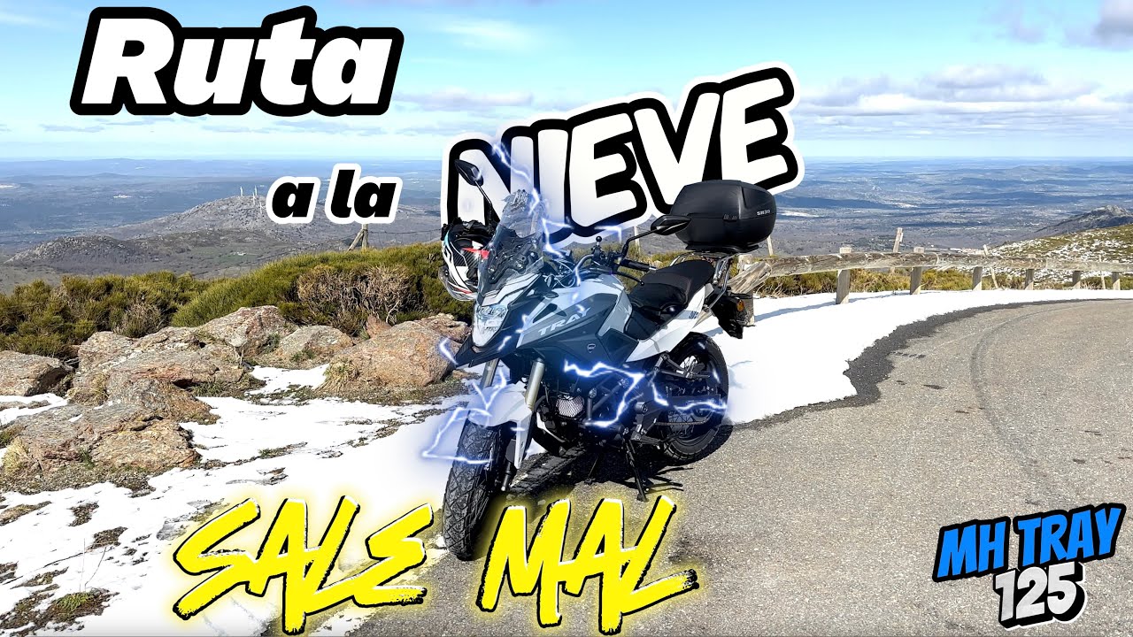 Ruta a la NIEVE y sale Mal / MH TRAY 125 #moto  #trail #vlog #nieve