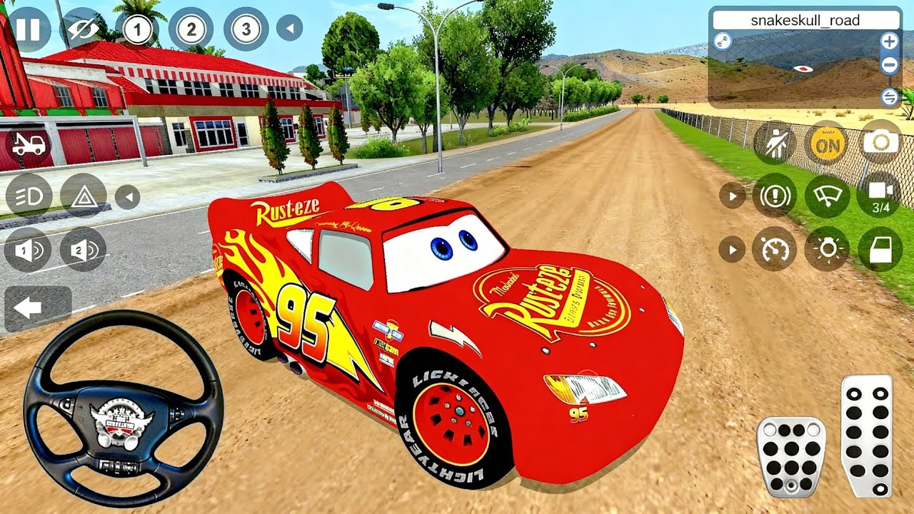 Şimşek Mcqueen Araba Oyunu New Lightning McQueen Mod - Android GamePlay