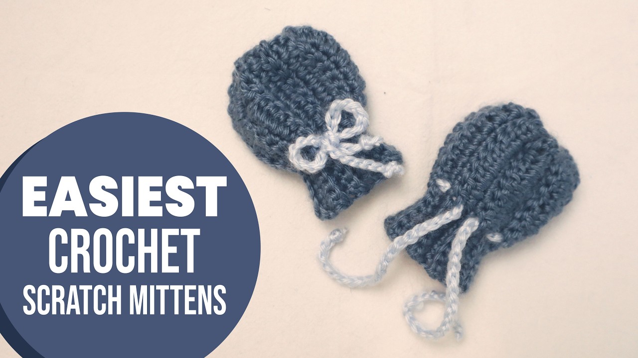 How to Crochet Baby Mittens (3–6 Months)