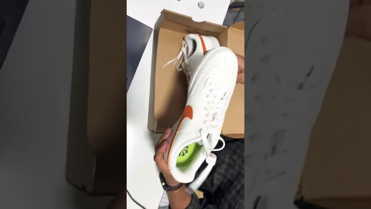Unboxing Nike court vision Lo Nn Nsc orange #nike #namshi #uae #nikecourt