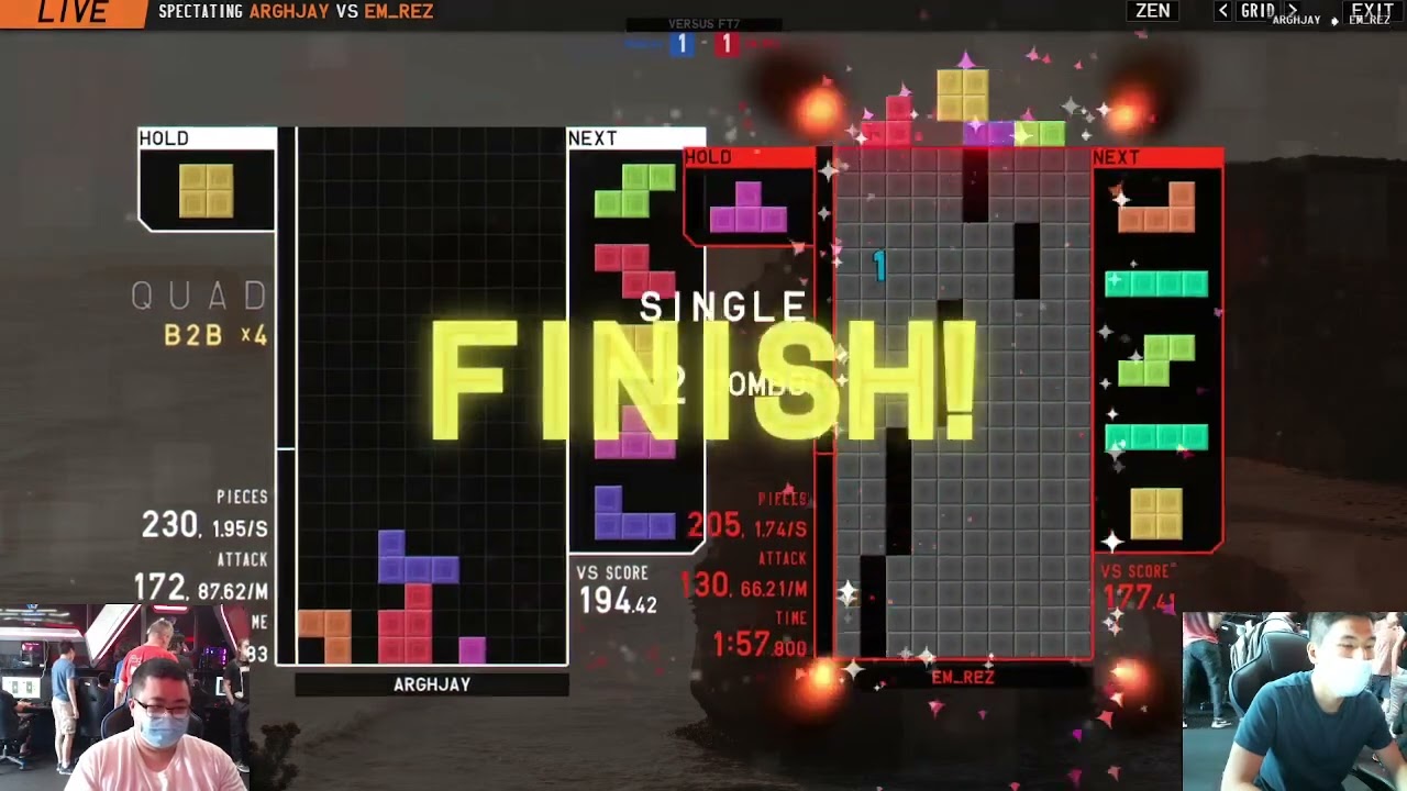 Modern Tetris Showdown TETR.IO - RJ Vs. Em Rez - Winners Round 1