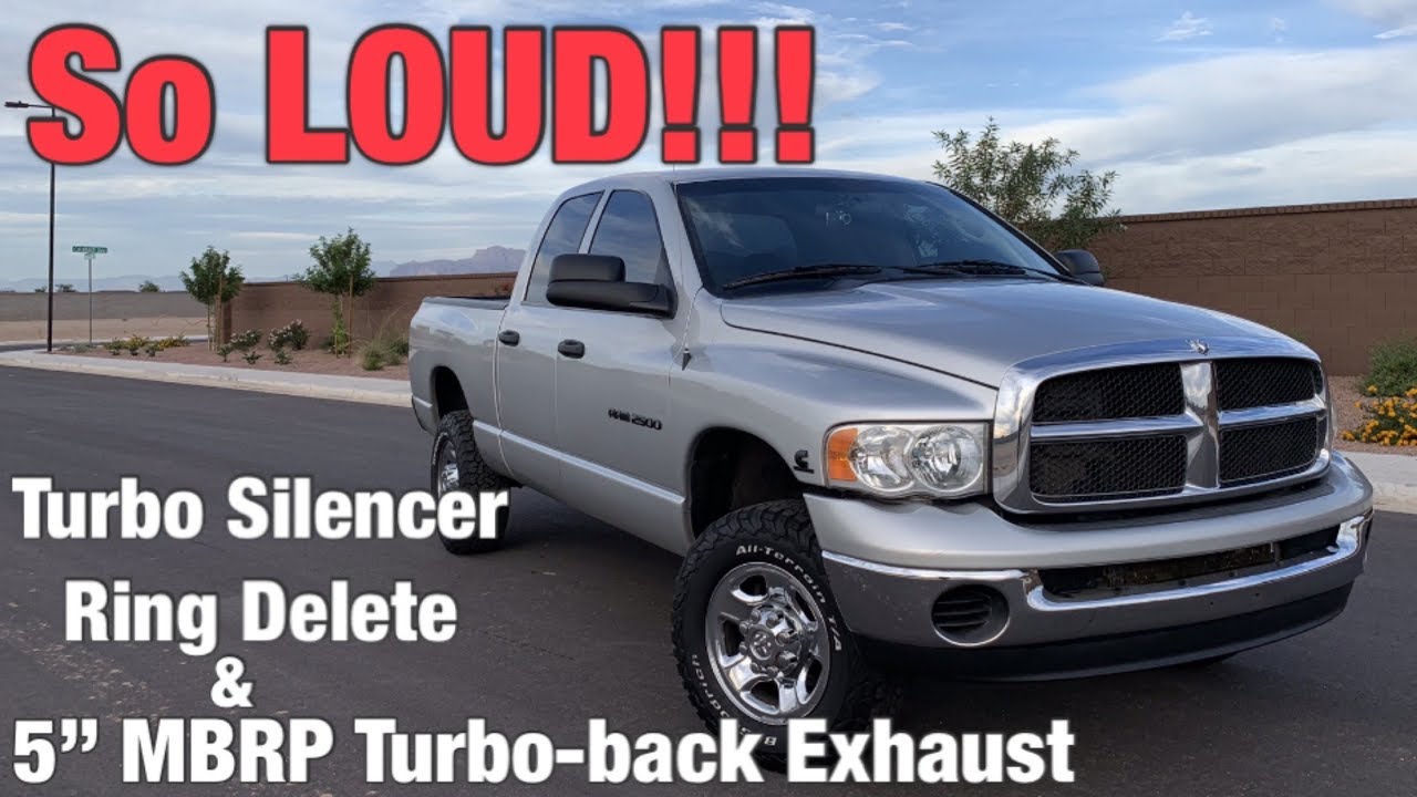 The Cummins gets LOUD! 5” Straight pipe Exhaust & CAI Install plus Deleting the Turbo Silencer Ring