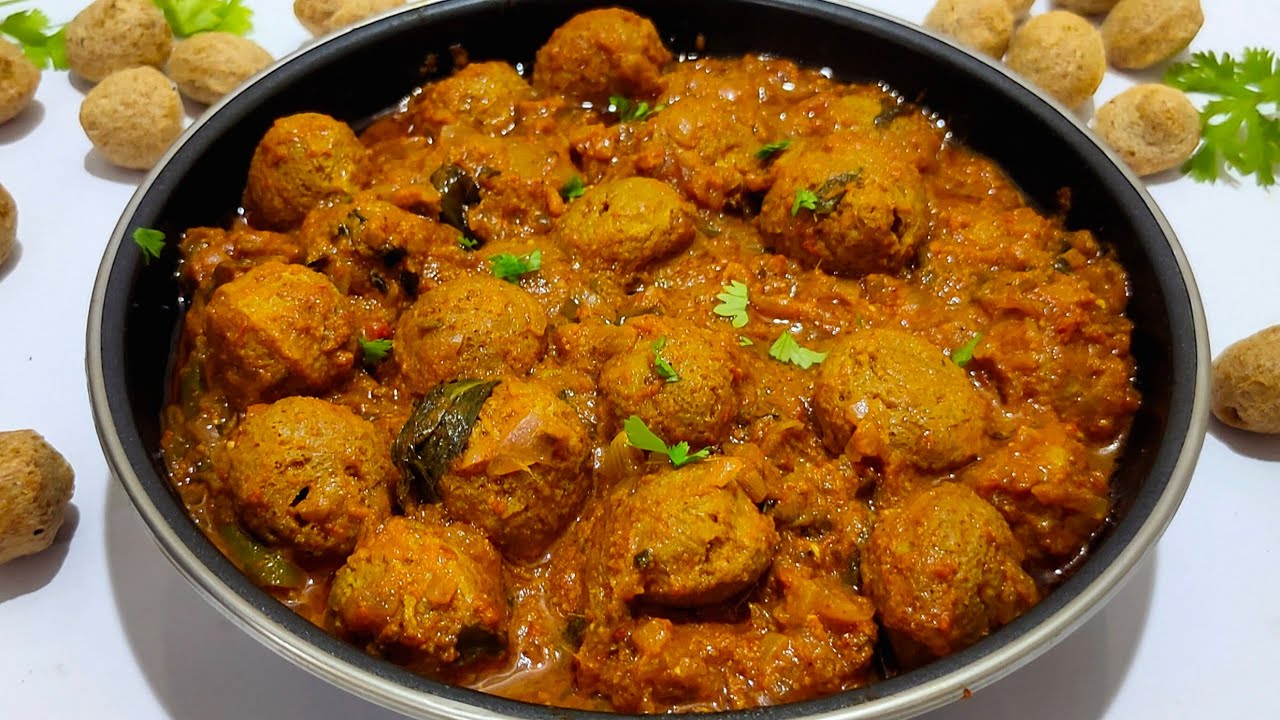 Soya Chunks Gravy || Meal Maker Gravy || Soya Chunks Curry || Side dish for Chapathi 