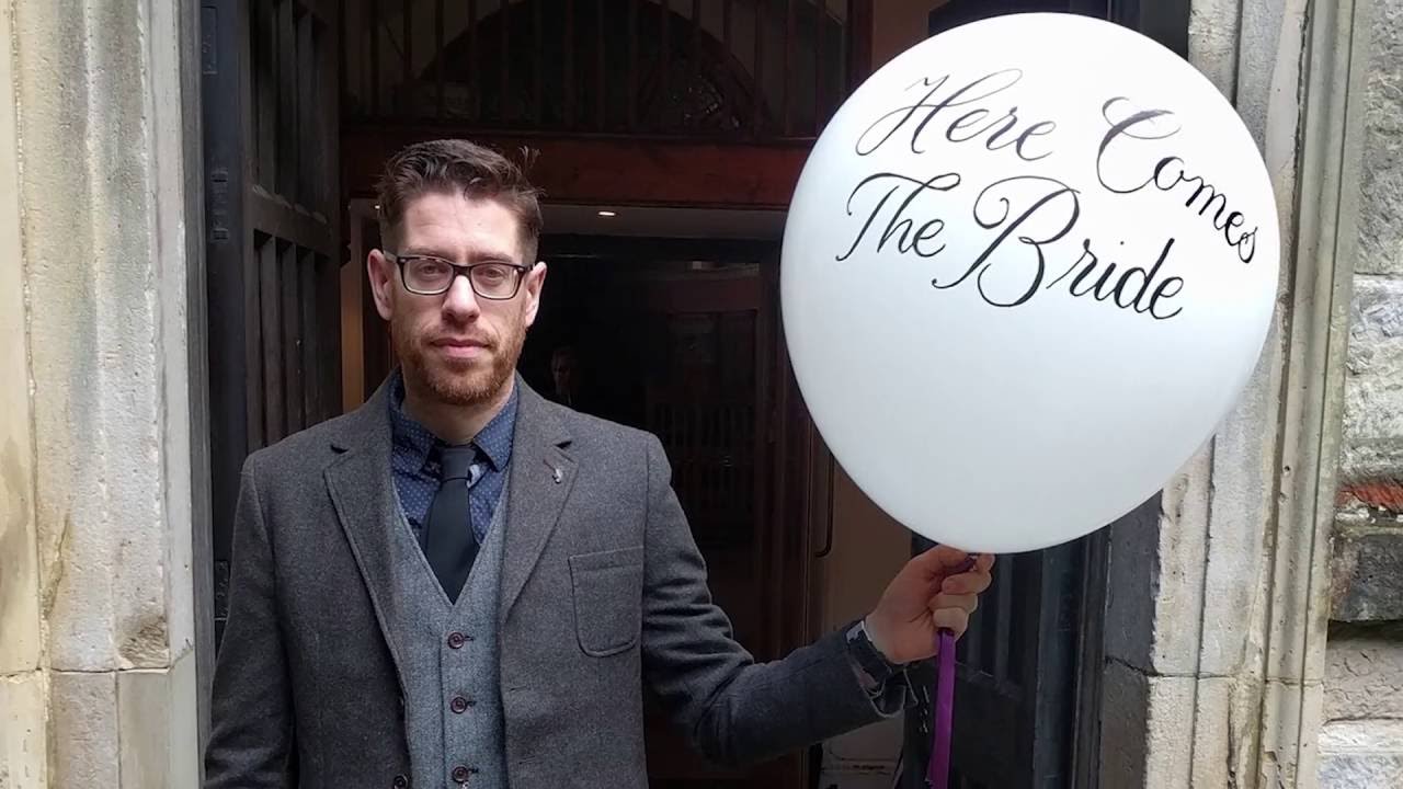 Calligraphy on a Wedding Balloon | Letter Everything #06
