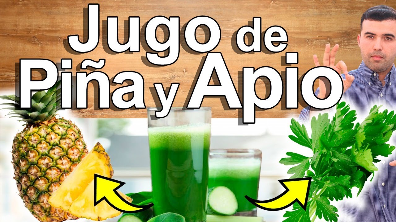 Jugo de Piña y Apio en Ayunas - Para Qué Sirve? Beneficios y Containdicaciones del Jugo Limpia Todo