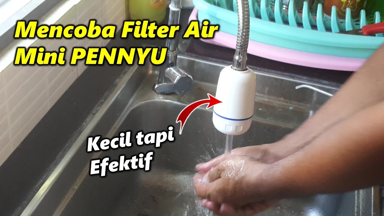 Filter kran dari Pennyu. Minimalis tapi efektif menyaring bau dan kotoran