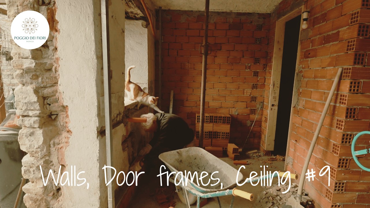 New walls and door frames installed | Barn renovation week 9