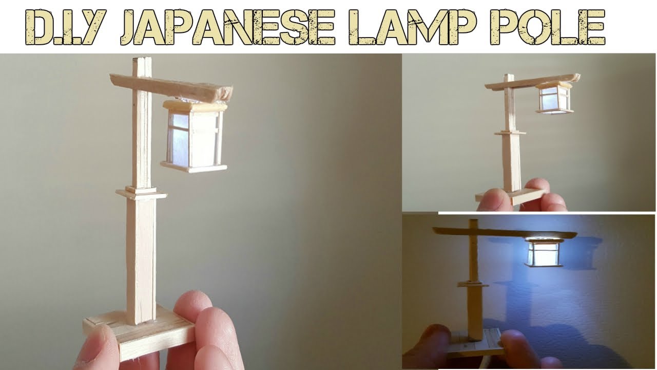 DIY MINI JAPANESE LIGHT POLE