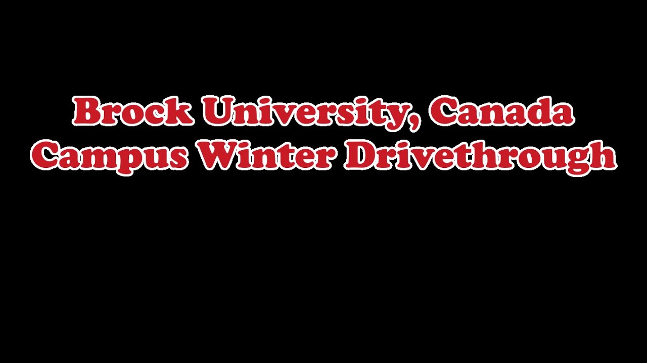 Universities and Colleges in Canada - Brock University Campus - 4K HDR
