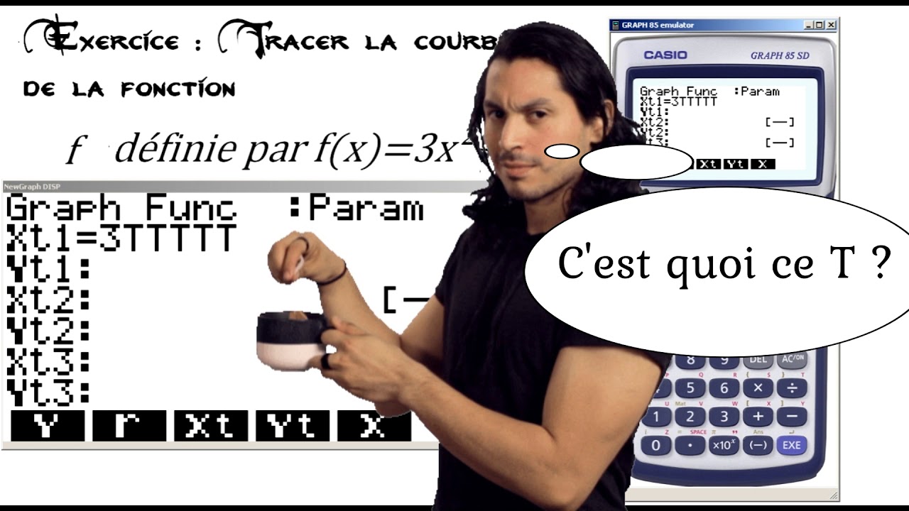 Ma calculatrice Casio me met un T à la place du X - dépannage