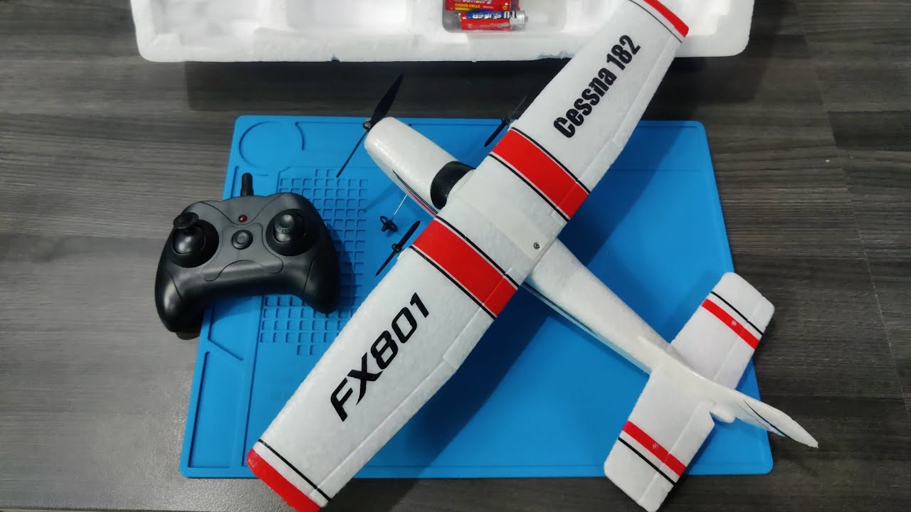 Cessna 182 FX801 RC Scale Foam Plane unboxing & testing Remote Control Plane | Bawa Toys